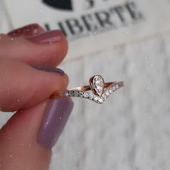 Anillo Petit corona rose