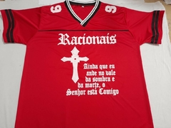 racionais  camiseta vermelha