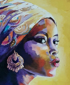 Mujer africana (reproducción obra de Viktoria Lapteva) - comprar online