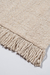 PiÈ de cama de lana natural con flecos - comprar online