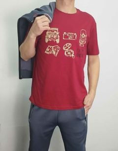 CAMISETA MANGAS CURTAS 100% ALGODÃO