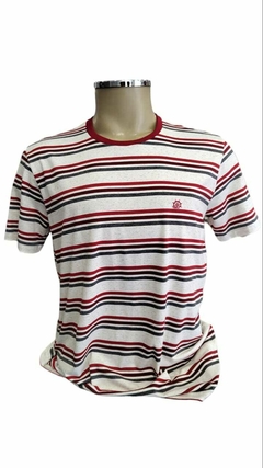 Camiseta Listrado MC Gola Careca REF: MM418/23 - Mundo Marinho moda relax