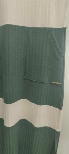 VESTIDO MIDI NÁUTICO COM BOLSO - Mundo Marinho moda relax