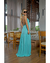 VESTIDO LONGO VISCOSE AZUL AQUA FRENTE ÚNICA SOLTINHO - Moraine Concept Boutique | Moda feminina