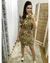 VESTIDO JUSTO MANGA CURTA ANIMAL PRINT ONÇA - comprar online