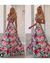 Imagem do VESTIDO LONGO VERDE MENTA ESTAMPA FLORAL ROSA PINK