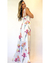 Imagem do VESTIDO LONGO BRANCO ESTAMPA FLORAL FLUÍDO LAÇO OMBRO