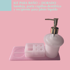 KIT para baño ~ dorado - comprar online