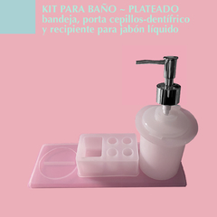 KIT para baño ~ plateado - comprar online