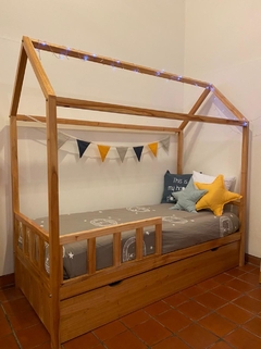 Cama Casita Simple con Carrocama Paraíso - Cocomueblesinfantiles | Muebles & Decokids