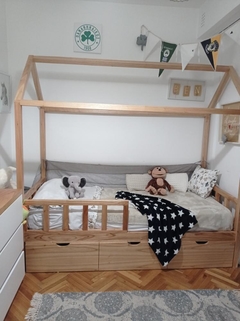 Cama Casita Simple con Cajones - Cocomueblesinfantiles | Muebles & Decokids