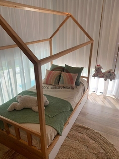 Cama Casita Simple con Carrocama Laqueado no - tienda online