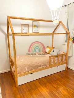 Cama Casita Simple con Carrocama Laqueado no - comprar online