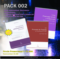 PACK 02 - (Nuevo) Código Proc. Civil y Comerc. + Ley Proc. de Flia. + Proc. Administrativo Electrónico