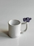 Conjunto de Caneca com bandeja Flowers lavanda e branco - comprar online