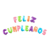 set de globos feliz cumpleaños colores pasteles