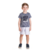 CONJUNTO INFANTIL CAMISETA MM E BERMUDA MOLETINHO BOY