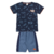 CONJUNTO INFANTIL CAMISETA MM E BERMUDA TACTEL GAME OVER