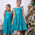 VESTIDO INFANTIL 3 MARIAS VERDE JADE COM BRILHO - comprar online