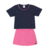 CONJUNTO INFANTIL CROPPED GLITTER E SHORTS SAIA MOLETINHOSTRIPPED - comprar online