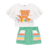 CONJUNTO INFANTIL KUKIÊ ALECRIM BLUSA E SHORT SAIA ONCINHA - comprar online