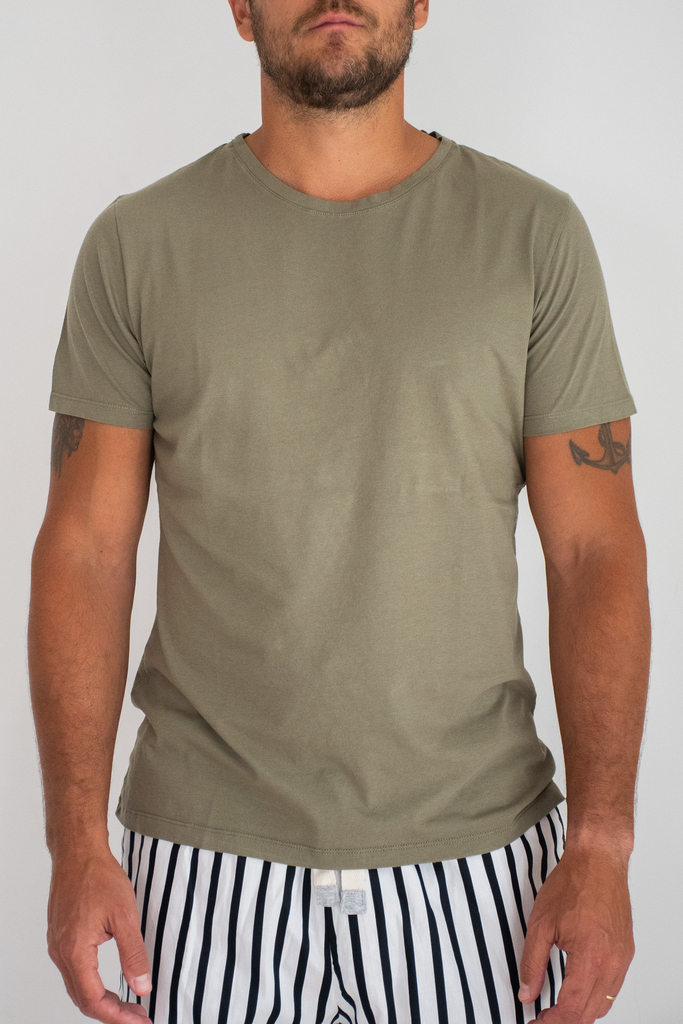 Remera discount verde hombre