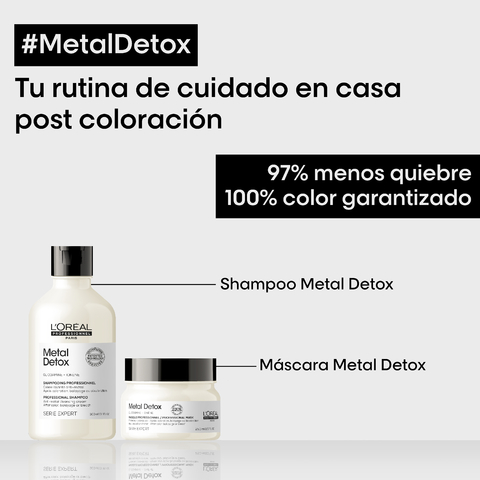 Serie Expert Metal Detox. Shampoo crema limpiadora anti-metal. Consultar Stock