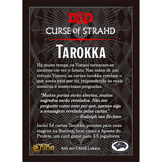 D&D: A Maldição de Strahd Tarokka Deck