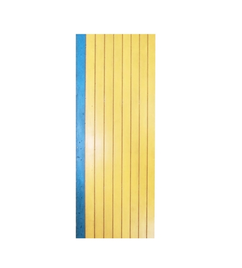 Panel Wall Ranurado 2.60mts por 0.90cm color amarillo oscuro "USADOS EN BUEN ESTADO"