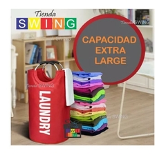 Cesto Para Ropa Canasto Laundry Con Manijas De Aluminio - tienda online