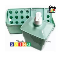Dispenser Porta Detergente, Esponja Y Jabón 3 En 1 Plasutil - Tienda Swing