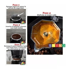 Cafetera Tipo Italiana 9 Pocillos Moka Express - comprar online
