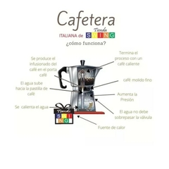 Cafetera Tipo Italiana 9 Pocillos Moka Express