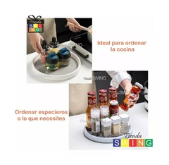 Bandeja Giratoria 25cm, Plato Organizador Cocina / Baño / - comprar online