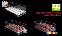 Organizador Porta Huevos Plasutil 15x30x10cm Huevera 28 Unidades - comprar online