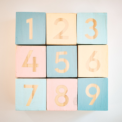 Cubos Numeros - Colores