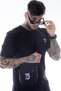 Shoulder Bag D1 Preta e Lilás - comprar online