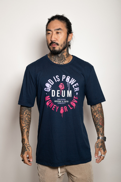 Camiseta GOD IS POWER NAVY BLUE - comprar online