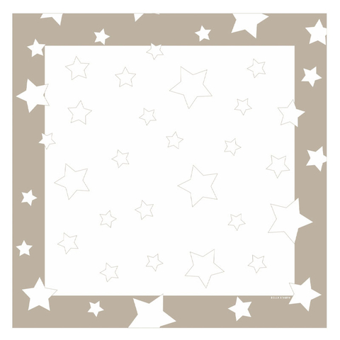 Plato de sitio Estrellas Beige