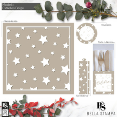 Estrellas Beige (Todos los productos se venden por separado)