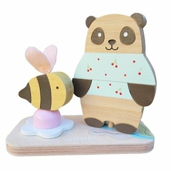 Bee y Bear Rompecabeza vertical