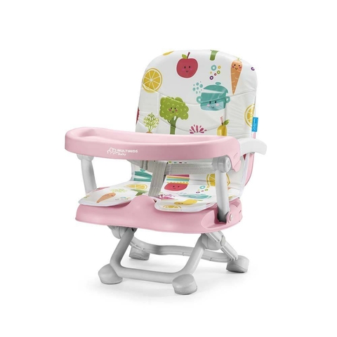 Cadeira De Alimentação Bebê com encaixe de Mesa Cinza - Multikids