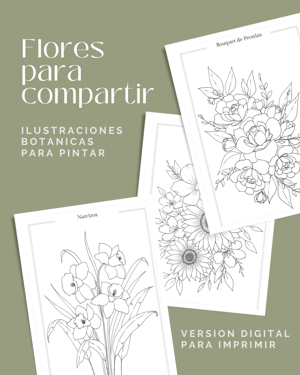 dibujos de flores para colorear para imprimir