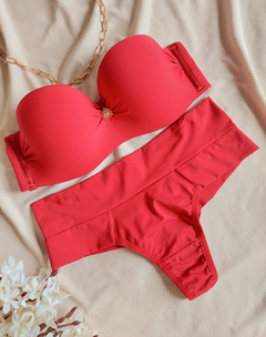 Conjunto Confort com Alça Removível Vermelho