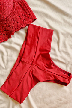 Conjunto de Renda Charme Vermelho na internet