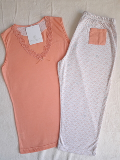 pijamas de mujer con capri talle small en internet