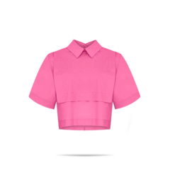 camisa cropped amor pink