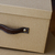 Cajas de cartón prensado con tiradores de cuero - comprar online