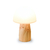Lámpara con base de madera y tulipa - comprar online
