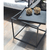 Mesa de hierro cuadrada con bandeja incorporada - comprar online